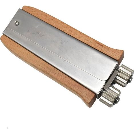 Tendeur de fil de ruche en acier inoxydable pour cadres d'abeilles, outil de sertissage avec molette et poignée en métal. (1/5)