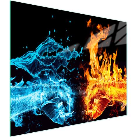 TAGLIERE IN VETRO 52x30 FUOCO (1/5)