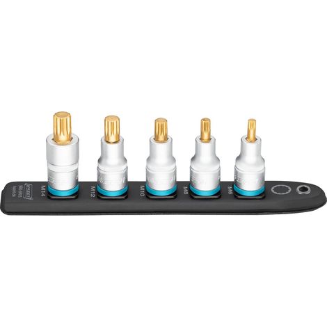 SmartRail Flexible Kunststoff-Steckleiste 990-SR/5 1/2 Zoll (12,5 mm) Vierkant hohl Innen Vielzahn Profil XZN 5-teilig M6 M8 M10 M12 M14 (1/5)