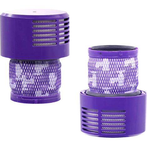 2 Pack Filtre Compatible avec Dyson V10, Filtre Aspirateur Accessoire, Cyclone Aspirateur Pièce de Rechange pour Filtre À Vide Lavable Compatible, Total Clean, Lavables Remplacer (1/5)