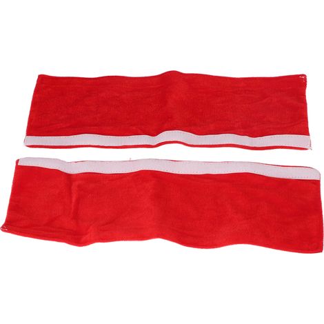 2 Poignées de porte réfrigérateur Rouges, Housses antidérapantes pour électroménager cuisine, Protection statique, Décor pratique
