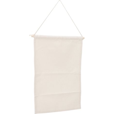Porte-brochures suspendu, style classique et polyvalent, idéal pour ranger broches, décorer votre maison, bureau ou dortoir. Couleur bois, taille M, 45,5 x 27,3 cm, tige de 30 cm (bâtonnet en bois).
