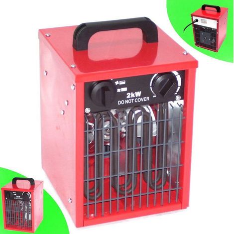 Bauheizer Heizlüfter 55204 Elektro Heizgerät 2000W 2kW Heizkanone Bautrockner (1/5)