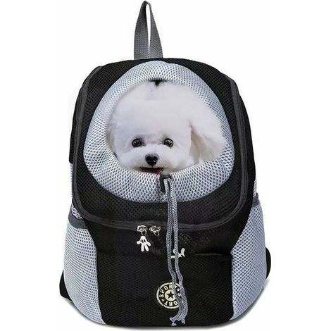 LaBlanc Hundetrage-Rucksack – atmungsaktiv – wasserdicht – für kleine Hunde und Katzen – verstellbarer Tragerucksack – gepolsterter Schultergurt – zum Wandern, Outdoor-Reisen – M