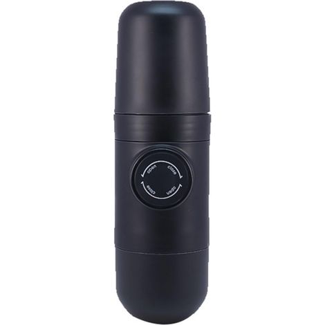 Presse expresso portable, 20x6cm, noir, pour voyage et extérieur