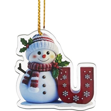 Ornement De Noël En Bois - Pendentif Cerf Personnalisable - Décoration Arbre De Noël - 1 Pièce (1/4)