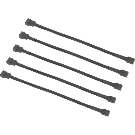 geflochtene 4-Pin-Verlängerungskabel für CPU-Lüfter, Motherboard-PC-Adapter