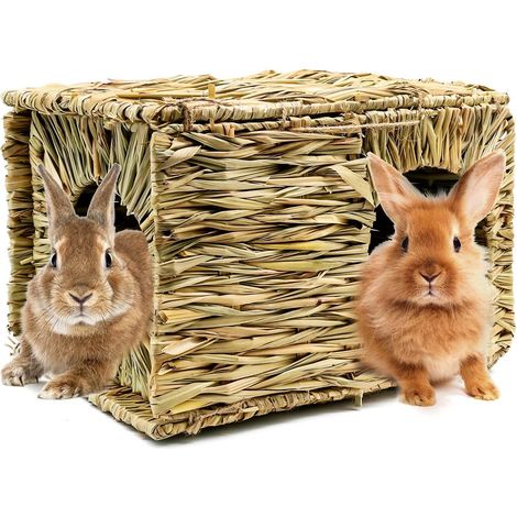 Large Folding Rabbit House Grass Natural Grass 1 x (1/5)