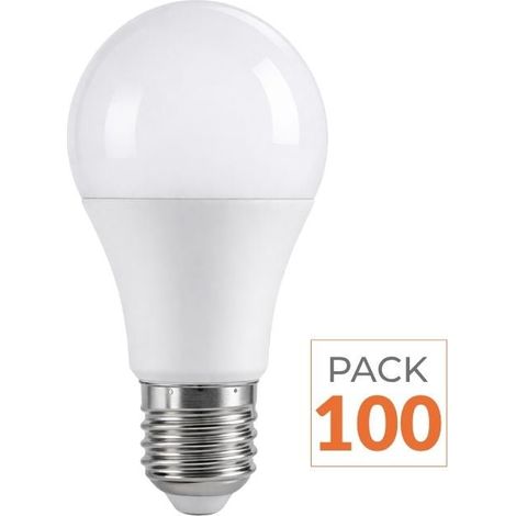 Pack de 100 - Ampoule LED E27 18W 220V A70 - Blanc Neutre 4000K - 5500K - SILAMP