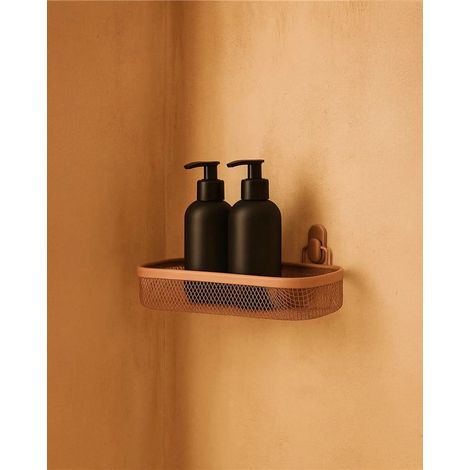 Exagonshop Mensola vasca doccia 1 ripiano mocha mousse Taki