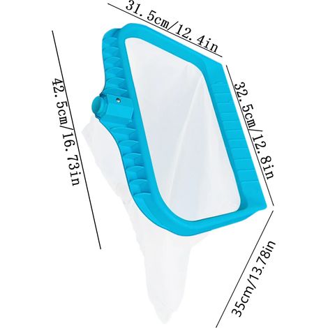Accessoires de piscine (H)Épuisette de nettoyage de piscine, épuisette à feuilles, filet à mailles, accessoires de nettoyage professionnels pour piscine (1/5)