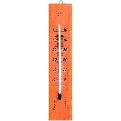 Thermomètre en bois rectangulaire naturel 101401 Moller
