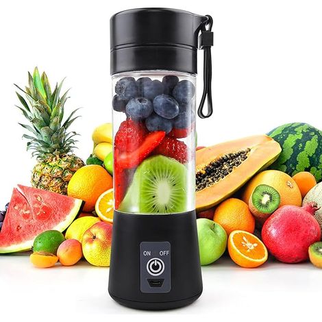 Moisturnt Mixeur Portable 380 ml pour Shakes et Smoothies: Mini Mixeur mini Blender presse-agrumes rechargeable par USB, Convient pour Les Voyages de Sports de Plein air à Domicile (1/5)