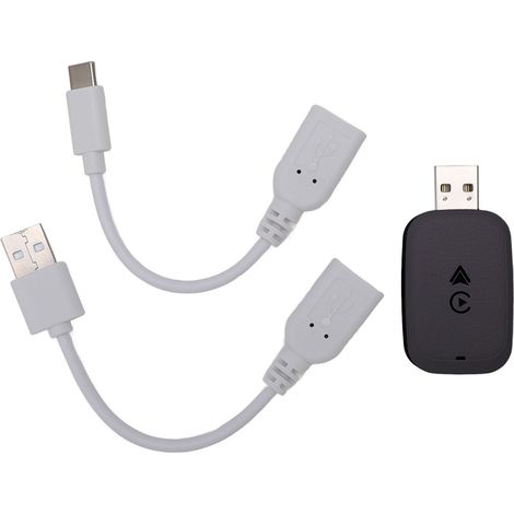 Adaptateur filaire vers sans fil pour Carplay style clé USB 5.0GHz Wifi plug and play réponse rapide connexion stable dongle auto noir (1/2)