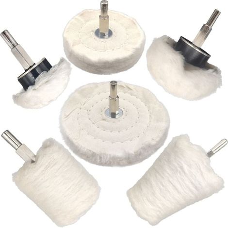 Disque de Polissage pour Perceuse Kit Outil Métal Aluminium Acier Inoxydable (1/4)