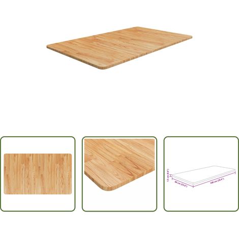 vidaXL Remplacement de planche -  Comptoir de salle de bain Marron clair 100x60x1,5cm Bois traité (1/5)