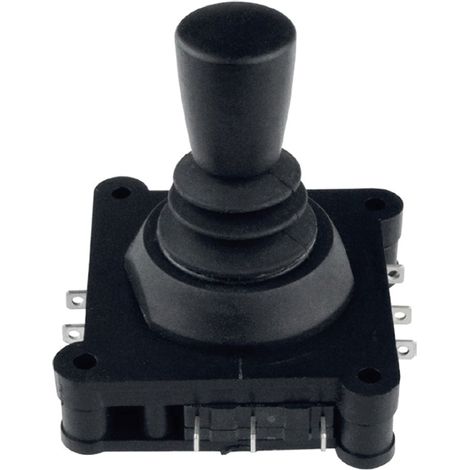 Rs Pro – Joystick 2 axes 250V c.a. IP65 – Ressort de rappel – Course ±12° pour contrôle précis – Manipulateur bouton pour environnements exigeants