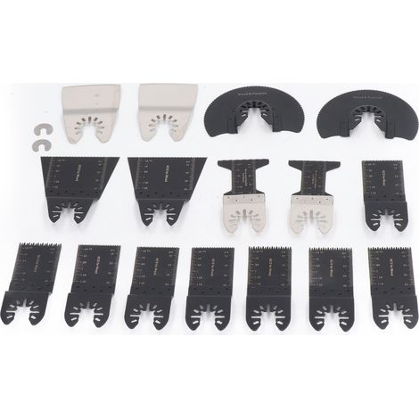 18 lames de scie oscillantes standard pour outils multifonctions et travail du bois (1/5)