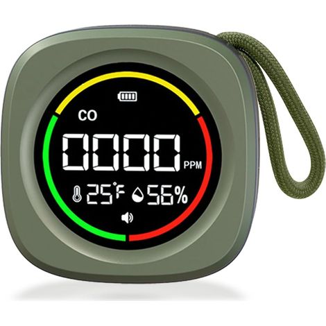 Détecteur de monoxyde de carbone portable, détecteur de monoxyde de carbone rechargeable 3 en 1 (1/5)