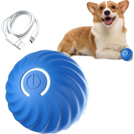 Balle automatique pour chien, balle intelligente auto-motrice avec 2 modes et longue autonomie, nouvelle balle électrique intelligente pour chat avec coque remplaçable (1/5)