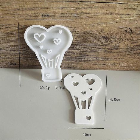 Moule en silicone pour montgolfière, porte-bougie chauffe-plat, moule en plâtre ciment B (1/5)
