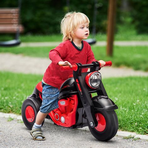 Moto porteur enfant moto draisiènne avec musique et bulles roues larges pour enfants de 2 à 5 ans 80 x 35.5 x 42 cm noir