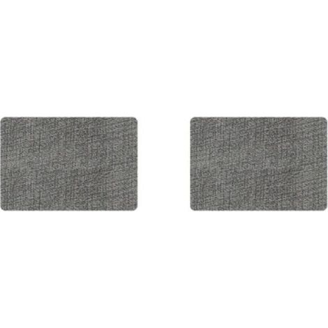 Lntyq Set de Table Lavable Plastique: Dessous de Table Double Face, Lot de 6 Sets de Table (Gris foncé), Résistant à la Chaleur et Antidérapant 43x30cm