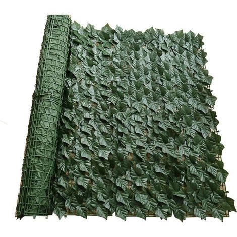Artificial ivy fence screen, artificial hedges, fencing and decoration, artificial leaf screening roll for outdoor garden decor (0.53)m