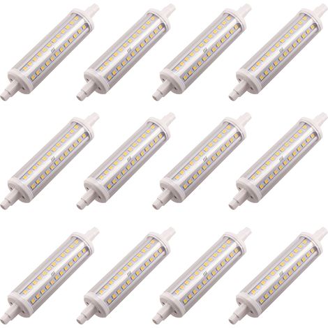 ORION91 Pack x 10 unidades Bombilla LED R7S Regulable 118mm 9W 806lm 4000K - SpazioLuzio