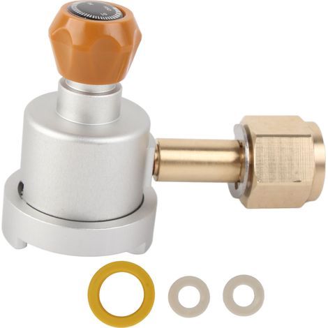 Adaptateur de remplissage de CO2 pour machine à soda DUO Terra Art, cylindre CGA320 argent mâle (1/5)