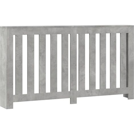 Copritirradiatore moderno design pratico mensola soggiorno 149 x 20 x 82 cm in legno ingegnerizzato grigio cemento 020049828