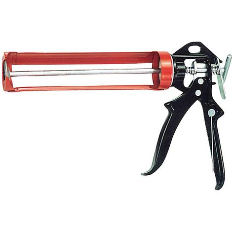 WOLFPACK LINEA PROFESIONAL pistola silicona roja/negra , Pistola silicona roja-negra- Con varilla.- Valido para todos los cartuchos de silicona.- Realizado en met (1/2)