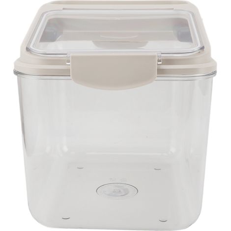 Récipient à riz hermétique anti-humidité, grand récipient transparent pour riz, capacité 15 kg, seau de rangement kaki pour maison (1/5)