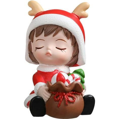 1 adorno navideño de resina para la decoración del coche (1/5)
