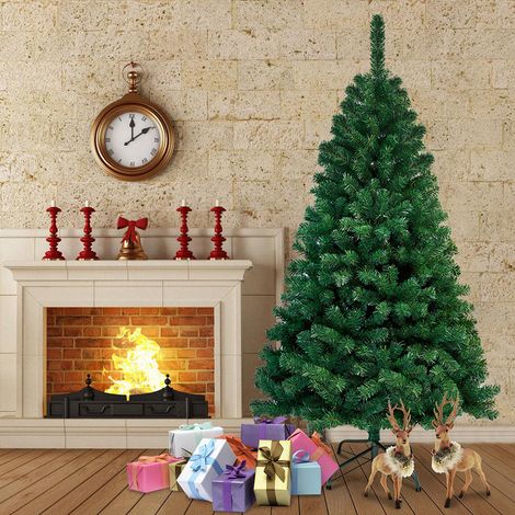 Randaco 180cm Artificial Christmas Tree, Árbol de Navidad artificial con soporte,green (1/4)