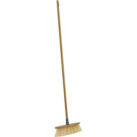 Bamboo Indoor Sweeping Brush Broom, Natural (1/4)