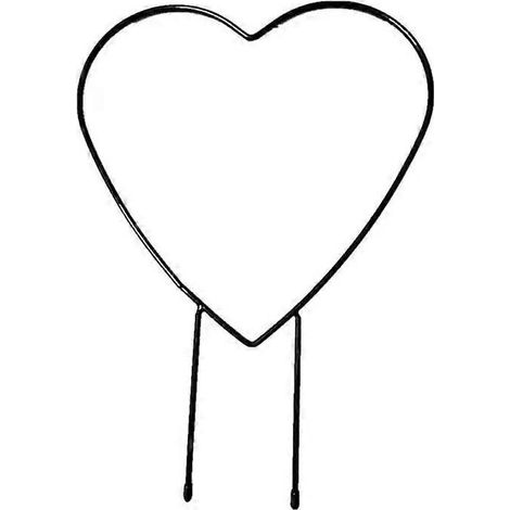 Online Store - Support pour plantes grimpantes de jardin (1 pièce), tuteur rond en forme de cœur de fer, treillis pour plantes à fleurs, décoration de jardin (1/5)