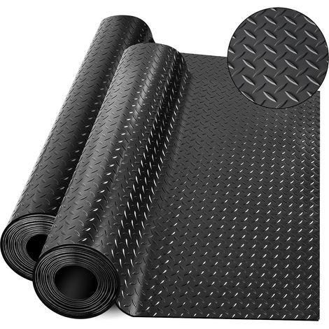 Tapis de Sol en Caoutchouc, Tapis en Caoutchouc Épais et Résistant de 650 x 41 cm pour Garage, Caravane, Camping-Car, Résistant à l'eau et Aux Taches, Noir (1 Pièce) (1/5)