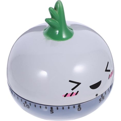 Minuteur Mécanique Cuisine Mignon en Plastique Forme Oignon Léger (1/5)