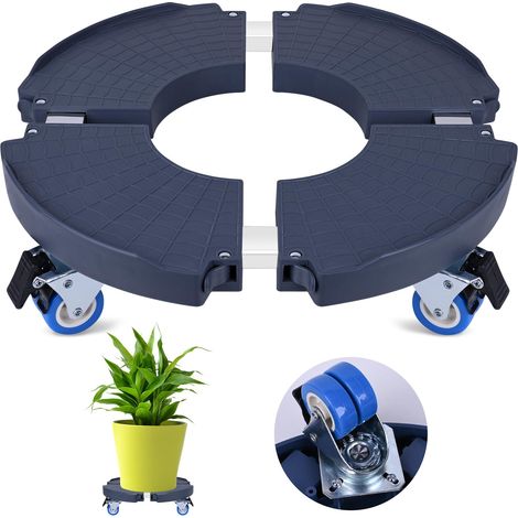 Support pour plantes avec roues, support pour plantes robuste et réglable de 15 à 20 pouces avec roulettes, chariot de jardinière en pot d'intérieur (1/5)