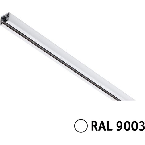 Paulmann 956.38 URail Schiene 230V Aluminium Signalweiß H:1.8cm