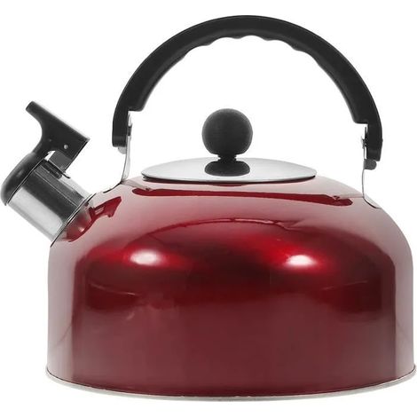 Hervidor silbante, acero inoxidable, capacidad de 3 litros, apto para todo tipo de cocinas, para la cocina y el hogar. (1/5)