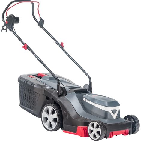 Tondeuse électrique 3.82 E Easy, Largeur 38 cm, 1600 W Puissance, Carter en Plastique, 45 L Boite de ramassage, pour gardin à 500 m², réglage Central de la Hauteur de Coupe en 6 Fois (1/5)