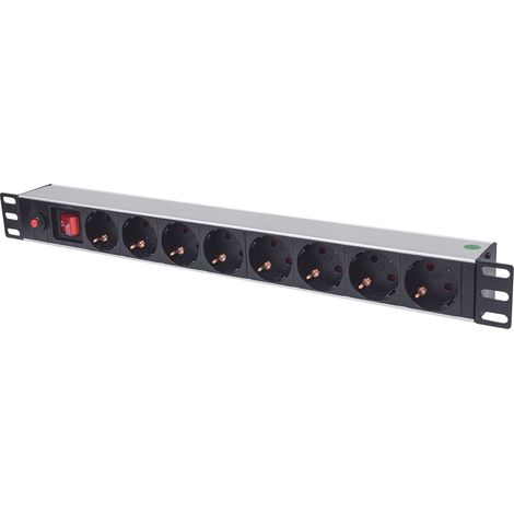 INTELLINET 713986 UNITÉ DE DISTRIBUTION D'ÉNERGIE 8 SORTIE(S) CA 1U ALUMINIUM, NOIR (1/3)