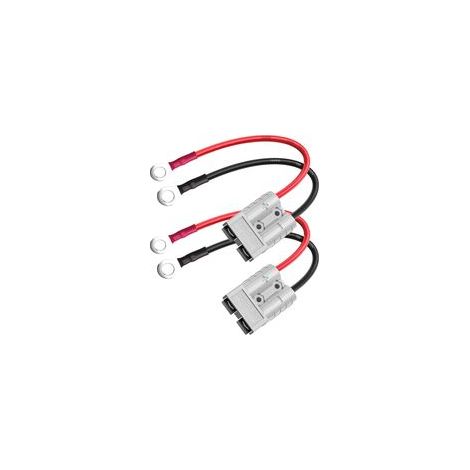 2Pcs 50A 600V Connecteur Batterie au Fil de Harnais Terminal à Joint torique,Batterie Connexion Rapide Prise de Connecteur 2 Broches, pour climatiseur, camping-car, caravane, bateau(Gris)