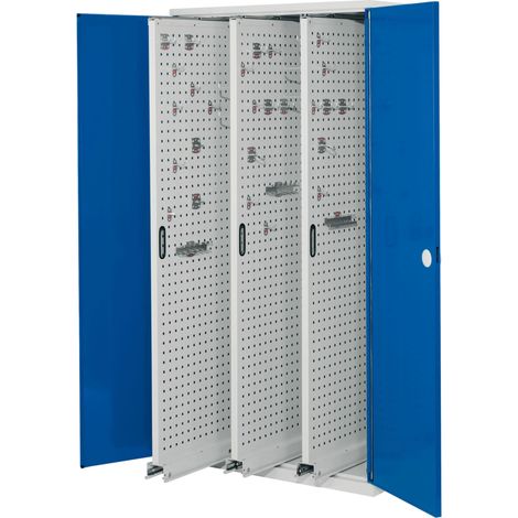 Kappes ®RasterPlan Vertikalschränke 1950x1000x600mm Modell 85 Doppelwandtüren enzianblau