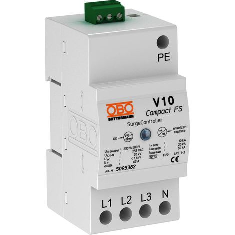 OBO Bettermann V10 Compact con señalización remota 255V, 5093382