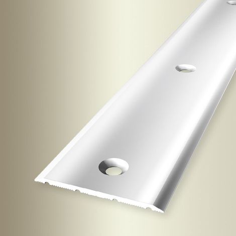 PROVISTON Übergangsprofil Breite: 40 mm Höhe: 0 - 99 mm Länge: 900 mm Aluminium Poliert Glatt Mittig Versenkt Gebohrt (1/5)