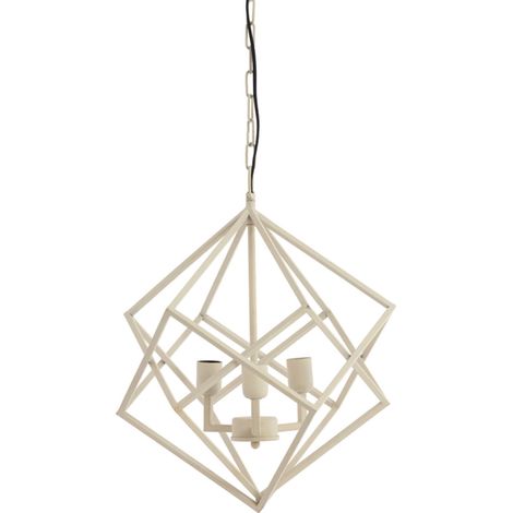 Light & Living - hängeleuchte - Drizella - beige - metall - große