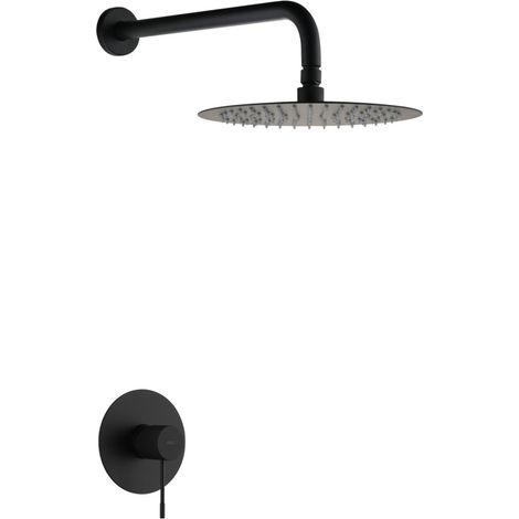 Tête de douche mural encastré TOUCHER mitigeur Noir (mat)ChroméNickel brosséNoir matOr rose brosséCanon de fusilOr brossé
